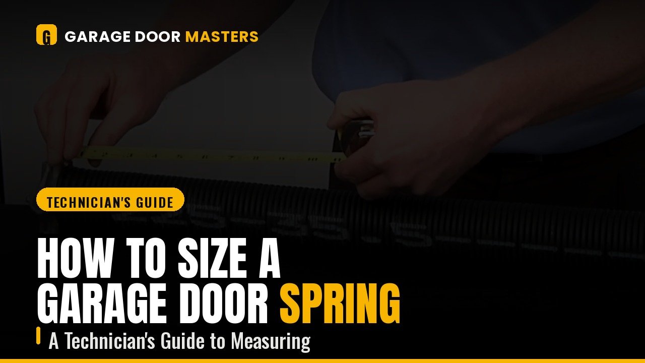 How to Size a Garage Door Spring: A Technician’s Guide to Measuring
